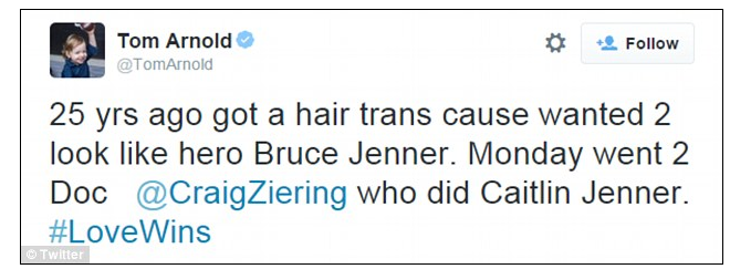 Tom Arnold Tweeted about Caitlyn Jenner