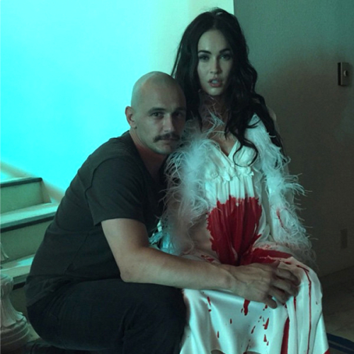 James Franco Reveals Bald Head with Widows Peak in Halloween Snap featuring Megan Fox