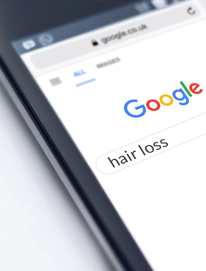 Google search hair loss mobile