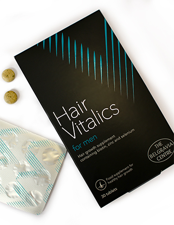 Men's hair vitamins Hair Vitalics for Men Belgravia Centre hair growth