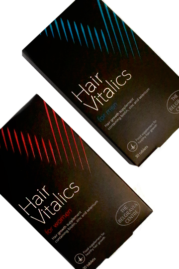 Hair Vitalics for Men Hair Vitalics for Women Belgravia Centre hair growth supplement