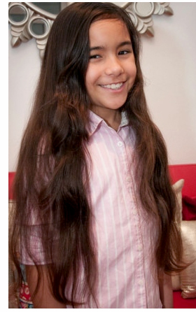 Sophia Prepares to Donate her Hair to Little Princess Trust