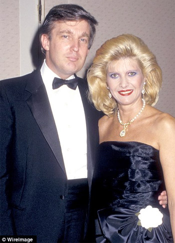 Donald Trump with wife Ivana in May 1987