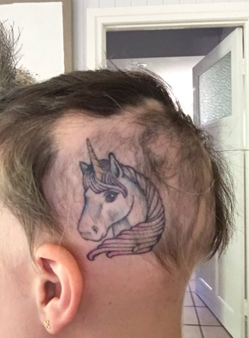 Chloe Tweeted a Photo of Her Regrowth and New Tattoo