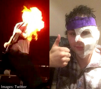 5SOS Guitarist Michael Clifford Caught Fire on Stage at Wembley