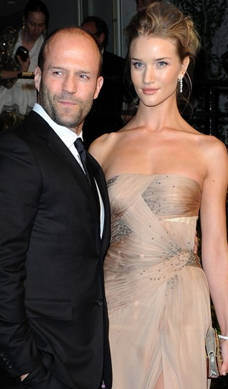 Jason Statham with girlfriend Rosie Huntington-Whiteley