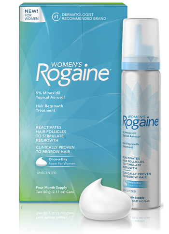 Women's Rogaine Launches Once-A-Day 5% Minoxidil Foam