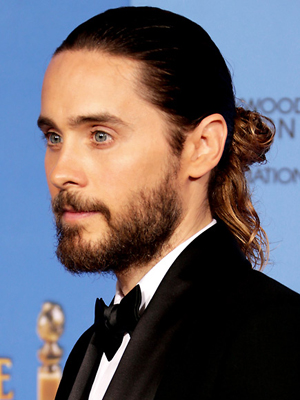 Actor and Singer Jared Leto has popularised the man bun hairstyle for men.jpg