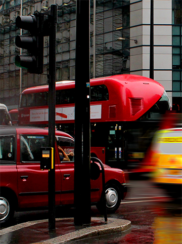 traffic congestion lights stop halt pollution london