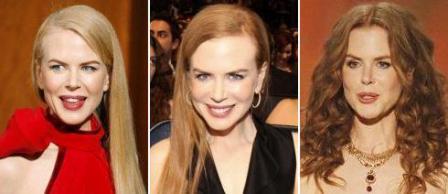 Nicole Kidman: blonde, red and brunette