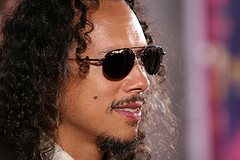 Looking Good in a Close-up. Kirk Hammett of Metallica Treats His Hair Loss With Minoxidil.