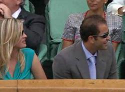 Pete Sampras Watching Mens Wimbledon Final 2009