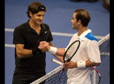 Pete Sampras and Roger Federer